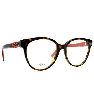 FENDI FF0275 TORTOISE ORANGE AUTHENTIC EYEGLASSES